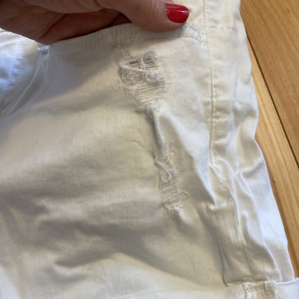 SO Juniors White Denim Shorts size 9 - Picture 4 of 6
